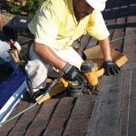 step 6 - nail on shingles