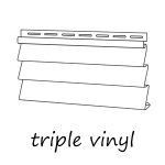 triple vinyl siding