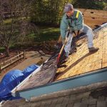 step 1 - tear off shingles